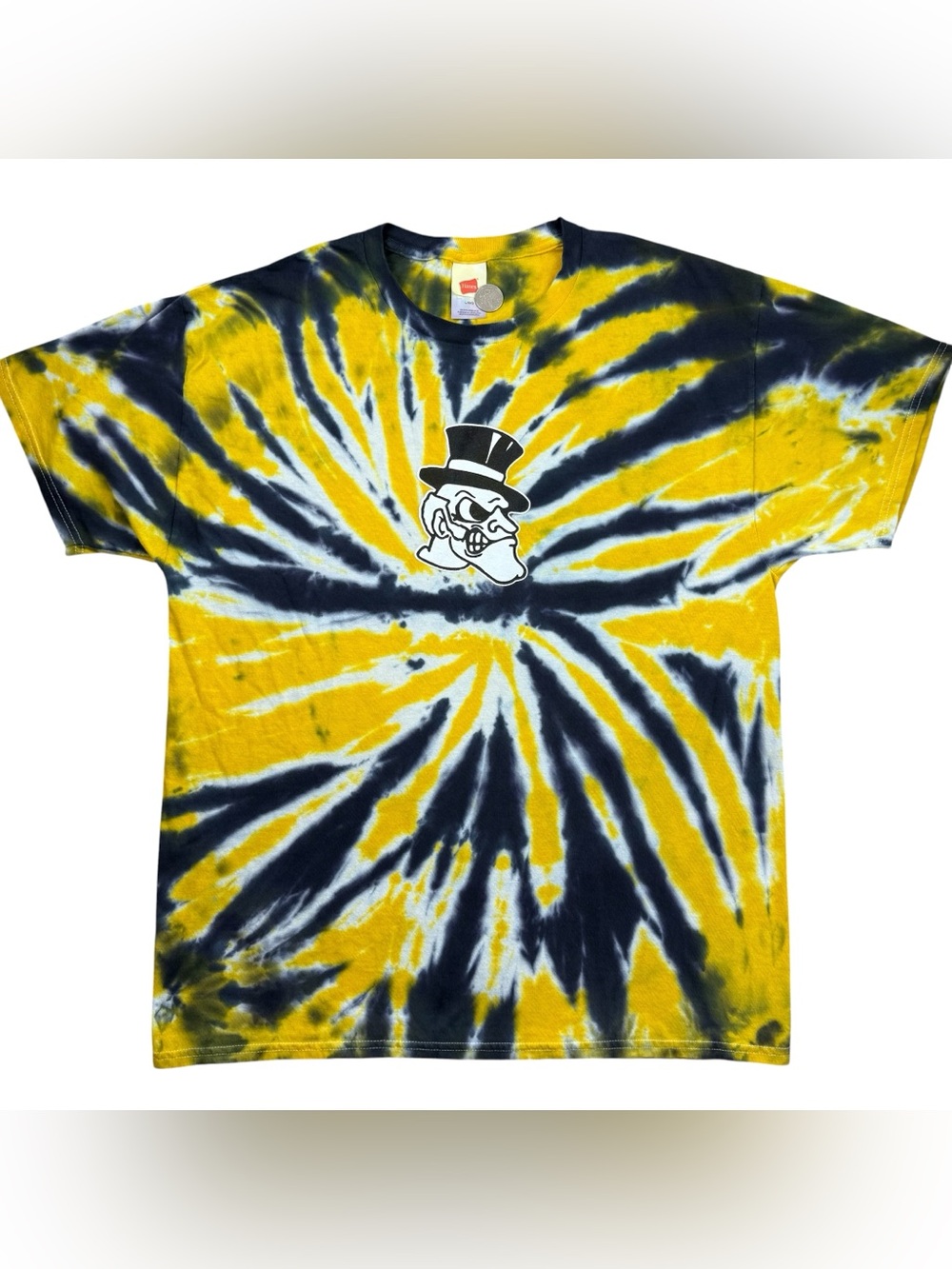 Wake Forest Basketball Demon Deacons Tie Dye Men’s Adult t-shirt size L